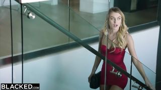 Petite white babe bangs an older black celebrity