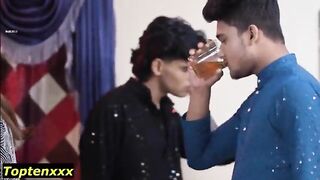 Real Indian wife exchanging fuck-fest with clear Hindi talking