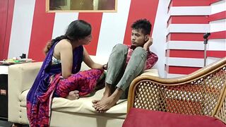 Enormous Brassiere-Stuffers Super-Steamy Indian COUGAR Ravage Her Stepson With 