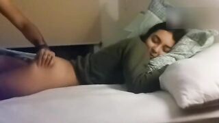 GARGLE-JOB UNDER THE SHEETS rage-wrath fury ANAL DOGGY STYLE-FASHION NAIL-A-THON