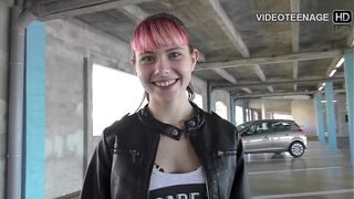 Nice scarcely eighteen years Luna does her very first-ever porn casting